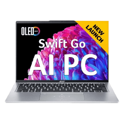 Acer Swift Go 14 | Intel Core Ultra 5 125H | 16 GB |  512 GB SSD | Intel ARC Graphics | Pure Silver | SFG14-73 |  NX.J2BSI.002