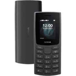 Nokia 105 Dual Sim Keypad Phone | Charcoal
