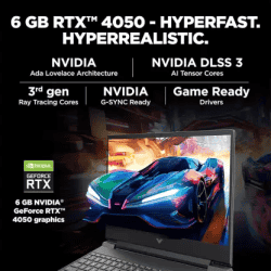 HP Victus Gaming Laptop | Intel Core i7 13th Gen 13620H | 16 GB | 512 GB SSD | 6 GB Graphics NVIDIA GeForce RTX 4050 | 15-fa1274TX