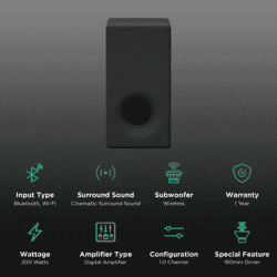 Sony Wireless Subwoofer | Black | SA-SW3//M E12