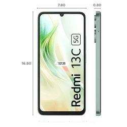 REDMI 13C 5G | 6GB | 128GB | Startrail Green