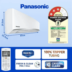 Panasonic EU 7 in 1 Convertible Inverter Split AC | 1 Ton | 3 Star | EU12AKY3F