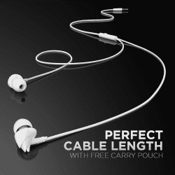 boAt BassHeads 100 Wired Headphones | White