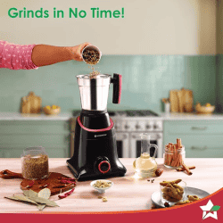 Wonderchef Select Mixer Grinder | 750W  | 4 Jar | Black