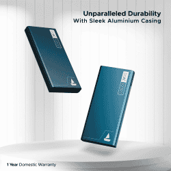 boAt Energyshroom Powerbank | 10000mAh | Steel Blue | PB300