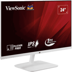 ViewSonic Full HD IPS Panel Monitor | 1 ms  | 24 inch | Slim White | A2432-H-W