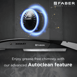 Faber Hood Ace Pro Wall Mounted Chimney | 3D | 90 cm | Black | HC PB FL BK