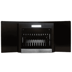 Faber Hood Ace Pro Wall Mounted Chimney | 3D | 90 cm | Black | HC PB FL BK