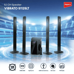 Impex VIBRATO Speaker System | 5.1 | 125W | Black | 51125LT