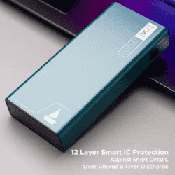 boAt Pro Energyshroom Power Bank | 20000 mAh | 22.5 W | Steel Blue | PB400