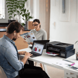 Brother Multi-function Ink Tank Printer |  WiFi & Auto Duplex Color | Black |  DCP-T820DW