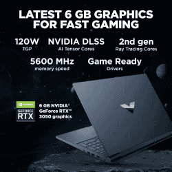 HP Victus Gaming Laptop | Ryzen 7 Octa Core 7840HS | 16 GB | 512 GB | 6 GB Graphics | NVIDIA GeForce RTX 3050 |  Performance Blue | 16-s0095AX