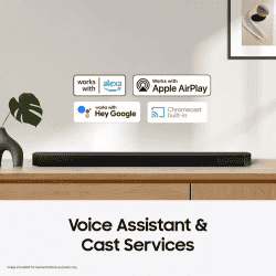 Samsung Q-Symphony with Upfiring Speakers & wireless subwoofer | 320W  | Black | HW-Q700C