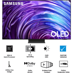 Samsung 4K Ultra HD Smart OLED TV | 195.58 cm (77 inch)  | Black | QA77S95DAULXL