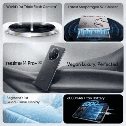 realme 14 Pro+ 5G | 12 GB | 512 GB | Suede Grey