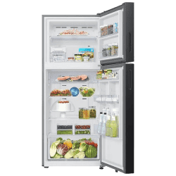 Samsung Frost Free Double Door Refrigerator | 396 L | 2 Star | Black Glass | RT41DB6A4B22HL