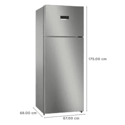 Bosch Frost Free Double Door Convertible Refrigerator | 334 L | 2 Star | Silver Grey | CTC35S02NI