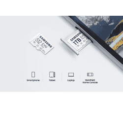 Samsung Evo Plus Memory Card | 160MB/s | Class 10 | White