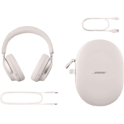 Bose QuietComfort Ultra Wireless Headphones | Noise Cancelling | Spatial Audio | Smoke White