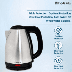 Faber Electric Kettle | Stainless Steel | 1.8 L
