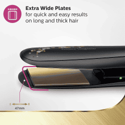 Philips Kerashine Titanium Wide Plate Straightener | Black | BHS736/00