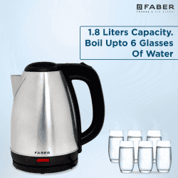 Faber Electric Kettle | Stainless Steel | 1.8 L