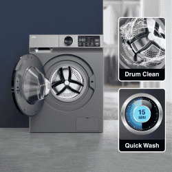 Godrej Fully Automatic Front Loading Washing Machine | 9 Kg | Silver Stream | WFEON CEL 9014 IEBT SLSR