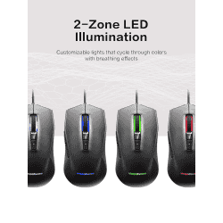 Lenovo Ideapad M100 RGB Wired Optical Gaming Mouse | Black