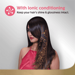 Philips Hair Straightener | Kerashine Ceramic Plates with Silkprotect Technology | Pink | BHS378/10