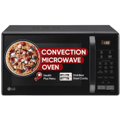LG Convection Microwave Oven |  21 L | Stainless Steel Cavity | Auto Cook Menu | Black | MC2146BV DBKQILN