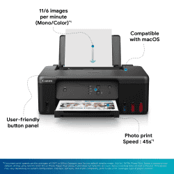 Canon PIXMA Ink Tank Printer | Single Function | Black |  G1737