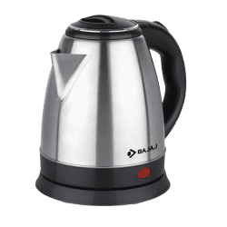 Bajaj KTX  Electric Kettle | 1.5 L | 1350W | Stainless Steel Body |  Black | 670106