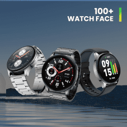 Amazfit Huami Pop 3R Metal Strap Smart Watch | Metallic Black
