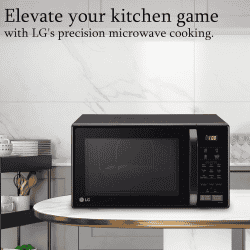 LG Convection Microwave Oven |  21 L | Stainless Steel Cavity | Auto Cook Menu | Black | MC2146BV DBKQILN