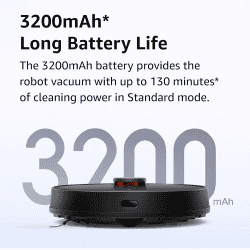 Xiaomi Robot Vacuum Cleaner S10 | WiFi Connectivity | Black