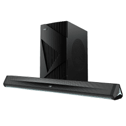 boAt Aavante Bar Stark Soundbar | 160W |  2.1 CH Wireless Subwoofer | Premium Black