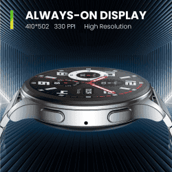 Amazfit Huami Pop 3R Metal Strap Smart Watch | Metallic Black