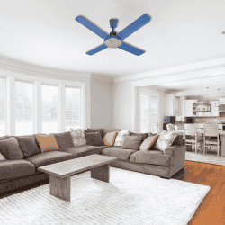 Polycab Eliana Ceiling Fan | 1200 mm | Indigo Blue