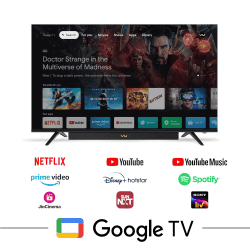 Vu Vibe Series QLED Smart Google TV | 55 inch | 400 Nits Brightness | 55VIBE24