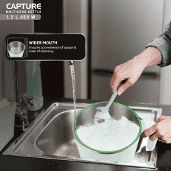 Havells Capture Multi Cook Electric Kettle | 1.2 L | 650 W | Green