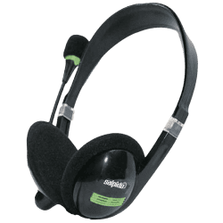 Salpido Stereo wired headset with Microphone | Black | Ep-03