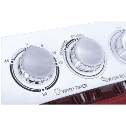 Haier Semi Automatic Top Load Washing Machine | 8.5 kg | Maroon & White | HTW85 186