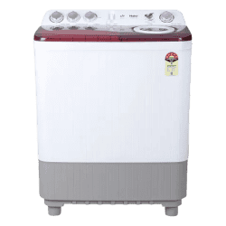 Haier Semi Automatic Top Load Washing Machine | 8.5 kg | Maroon & White | HTW85 186