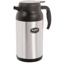 cello Armour Double Walled Vacuum Insulated Carafe Flask | 800 ml | Silver & Black