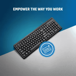 HP 100 Wired USB Desktop Keyboard | Black