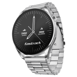 Fastrack Dezire FX1 Luxury Metal Smartwatch | UltraVU HD Display | 1.38 Inch | Silver