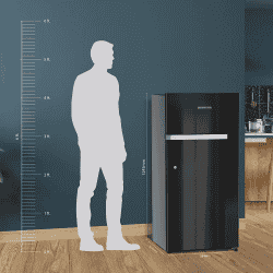 Liebherr Direct Cool Single Door Refrigerator | 191 L | 3 Star | Vegetable FreshBox | Black Gloss | DNBBGC1901