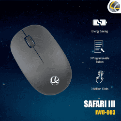 Lapcare Safari III Wireless Mouse | Black | LWM-003