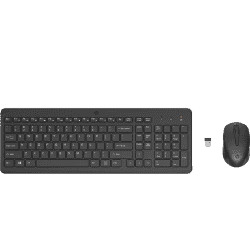 HP 330 Wireless Keyboard and Mouse Set | 2.4GHz | Black