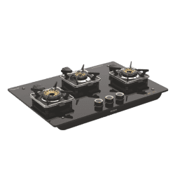 Vidiem Vogue Gas Cooktop | 3 Burner | Black